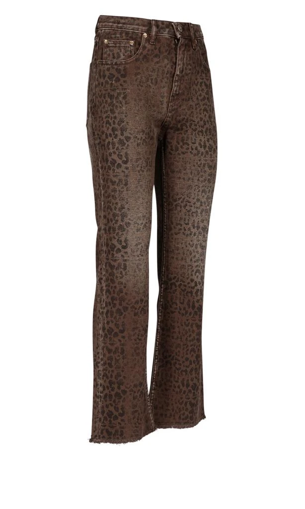 Golden Goose Golden Goose Deluxe Brand Leopard Printed Flared Jeans 2