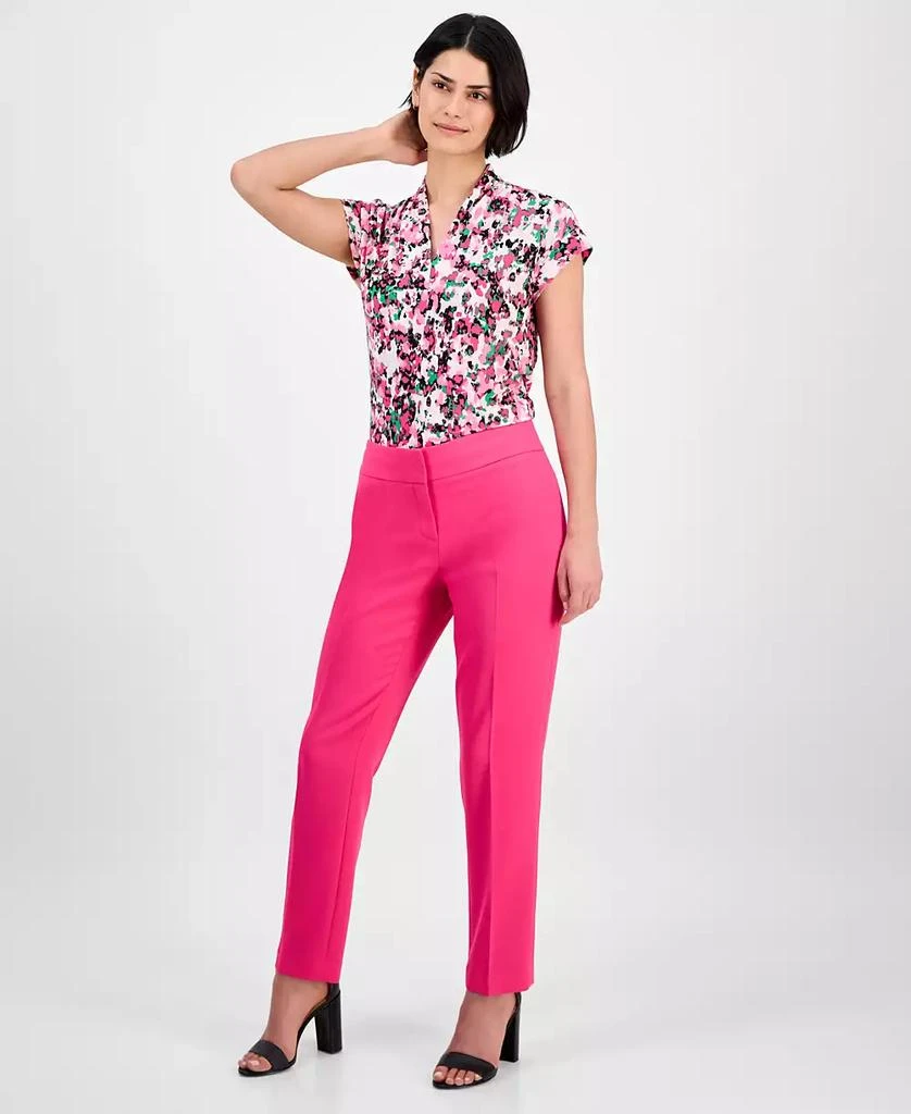 Kasper Women's Stretch-Crepe Straight-Leg Pants, Regular & Petite 5