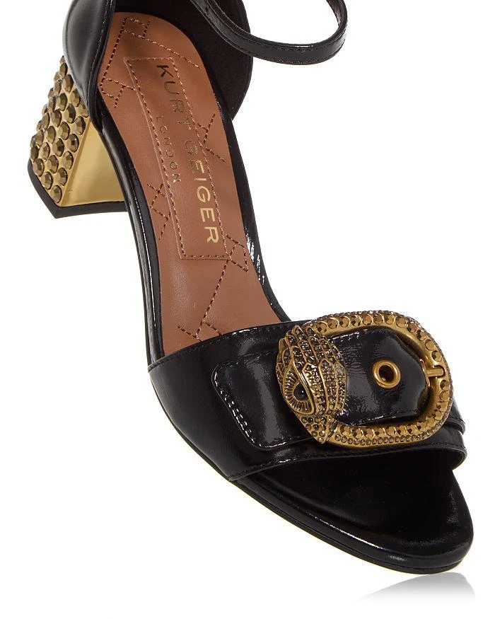 Kurt Geiger Women's Mayfair Embellished Block Heel Sandals 5