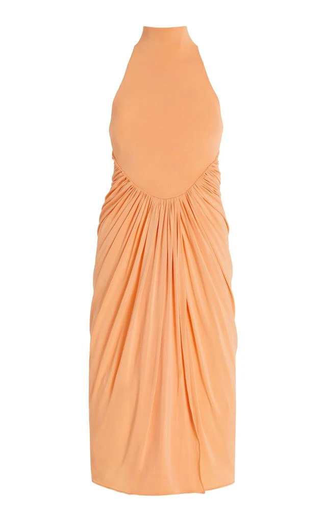 Alaa ALAA - Gathered Jersey Maxi Dress - Orange - FR 34 - Moda Operandi -  Dresses & Skirts - BeyondStyle