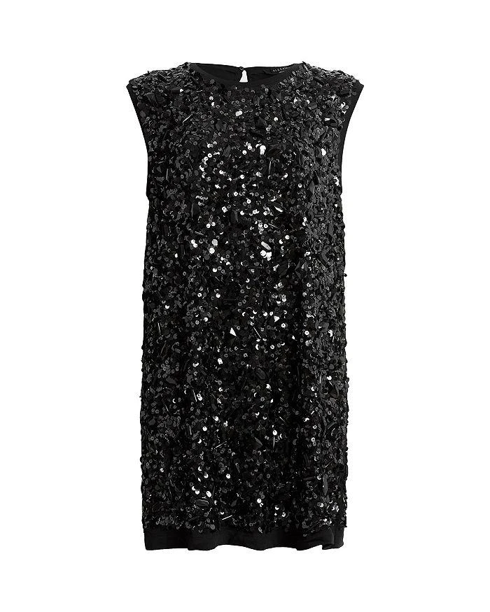 ALL SAINTS Ilia Bead Embellished Mini Dress 7