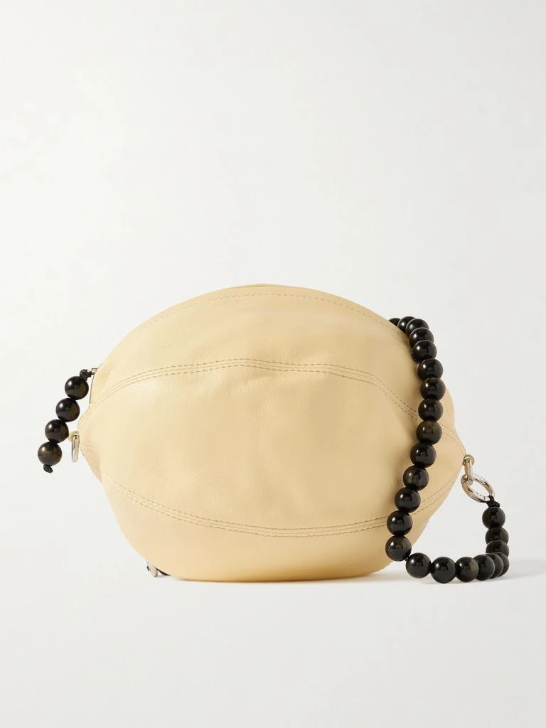 Lemaire Balloon Obsidian-embellished Leather Pouch