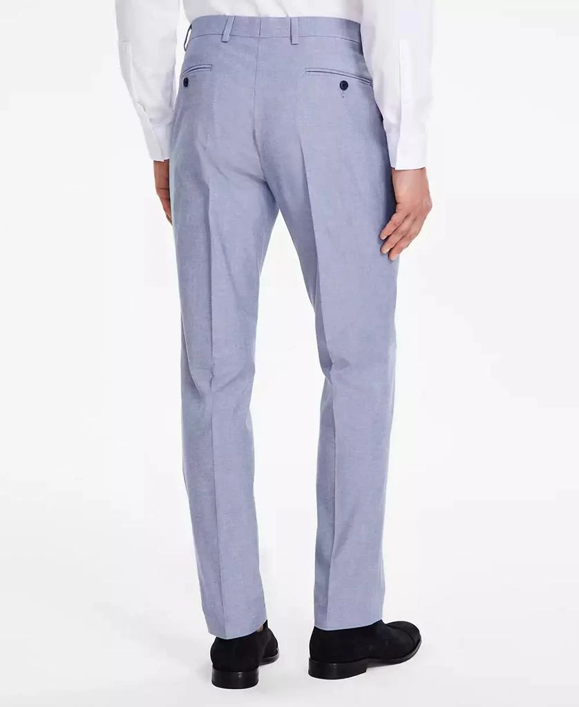 Tommy Hilfiger Men's Modern-Fit TH Flex Stretch Chambray Suit Separate Pants 3