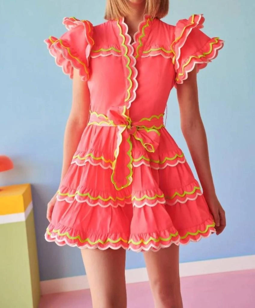 open lace back dress Luz Dress Pink – CELIA B US main image 1