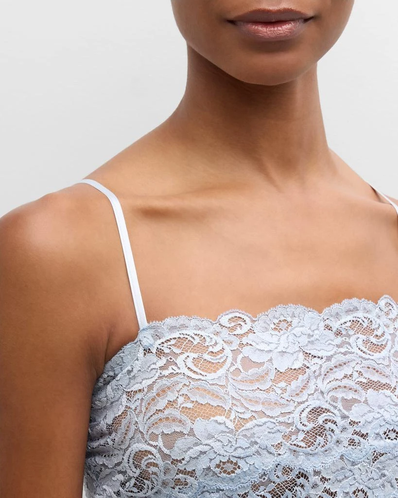 Christine Lingerie Bijoux Lace-Trim Silk Chemise 5