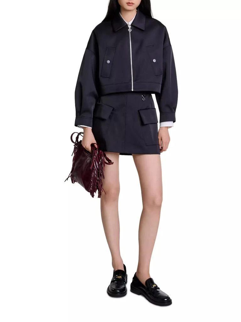 Maje Satin Jacket 7