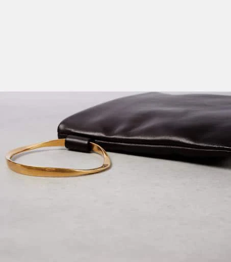 The Row Square Bracelet leather clutch 6