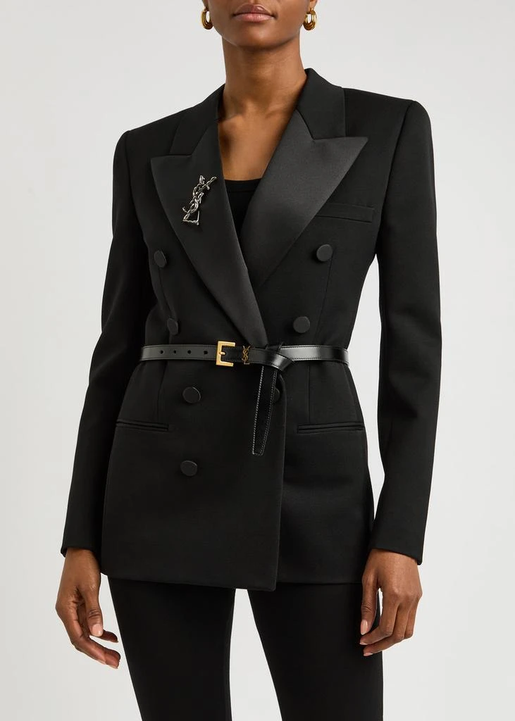 Yves Saint Laurent Logo leather belt 2