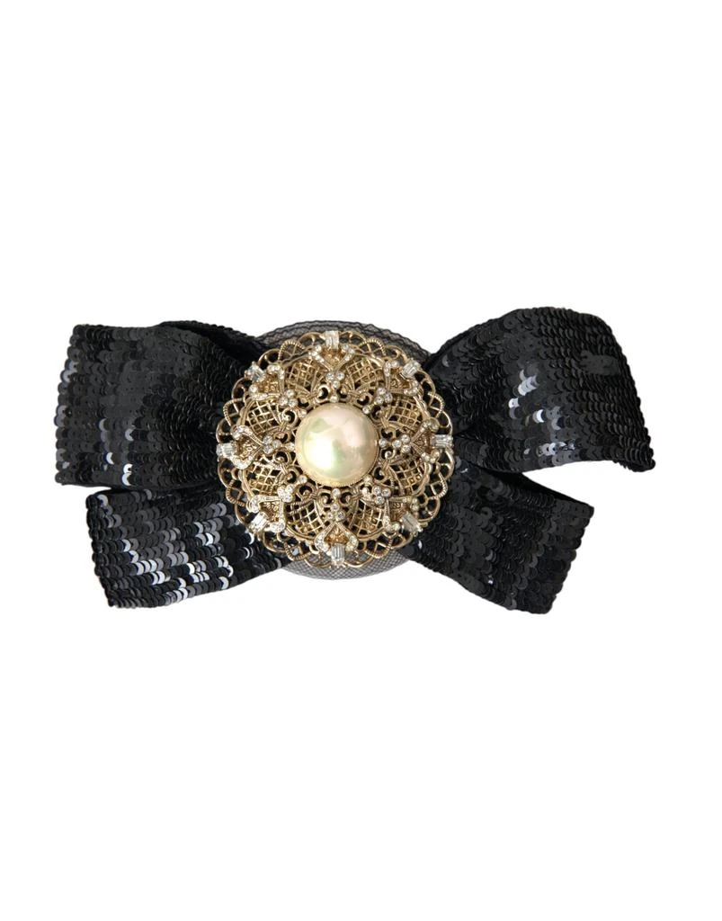 Dolce & Gabbana Sequin ivory Handmade Brooch Hair Women's Pin