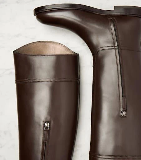 Brunello Cucinelli Monili leather knee-high boots 5