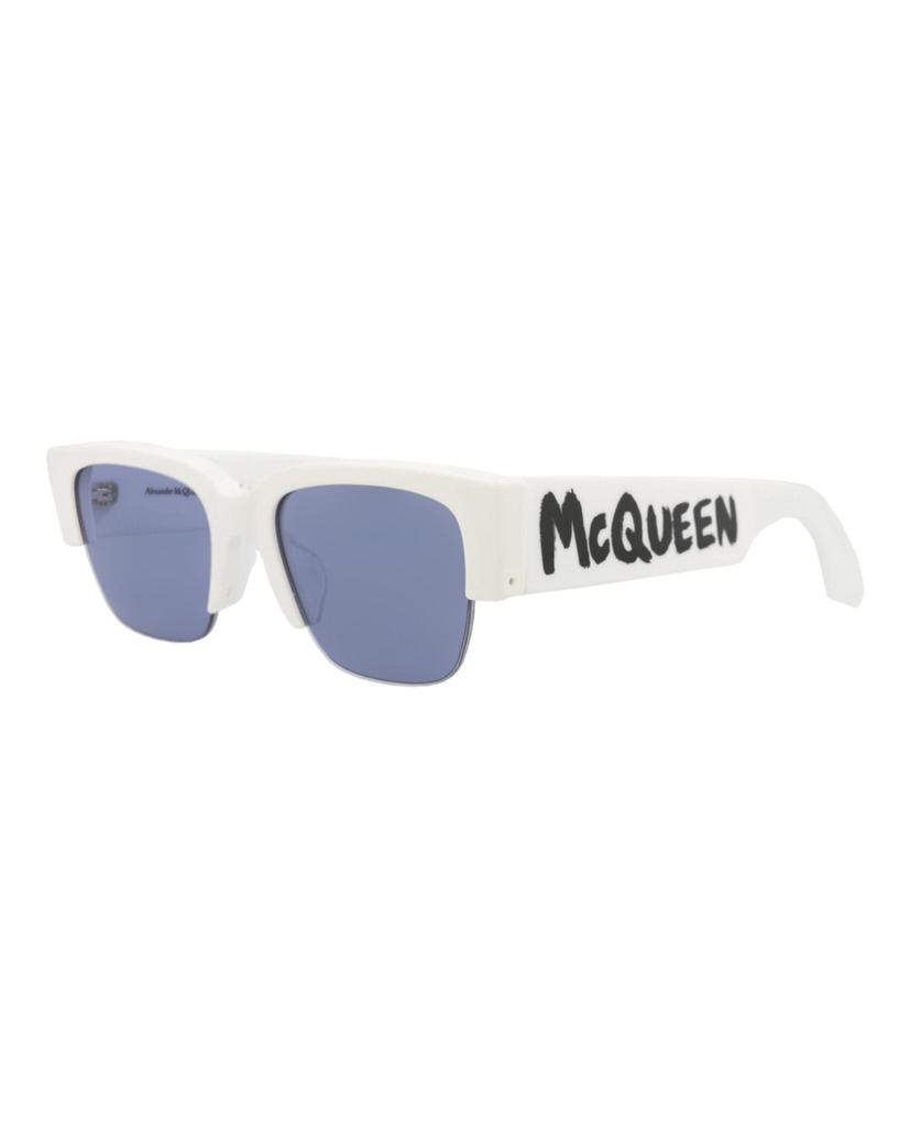 Alexander McQueen Square-Frame Recycled Acetate Sunglasses