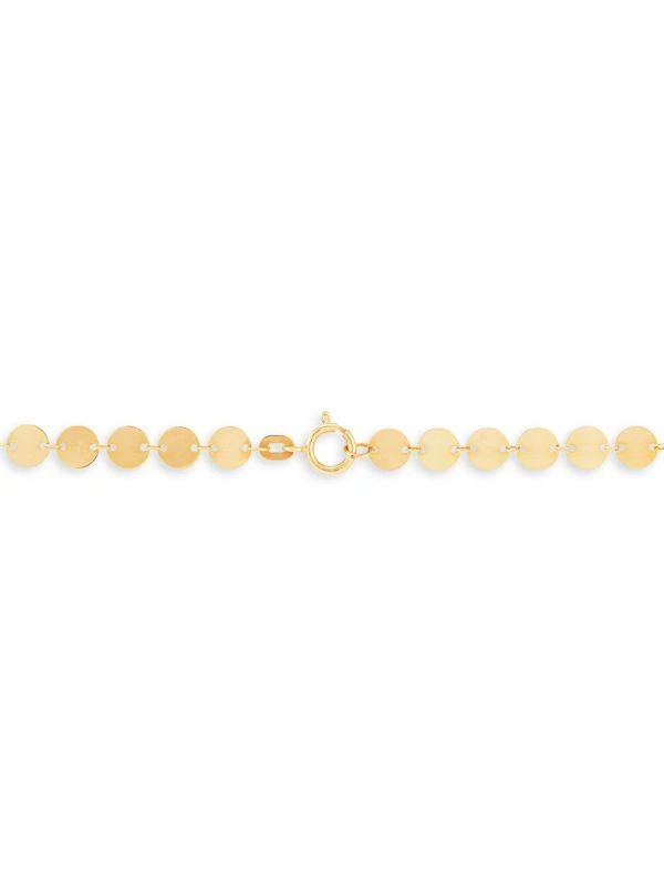 Saks Fifth Avenue 14K Yellow Gold Disk Station Necklace 2