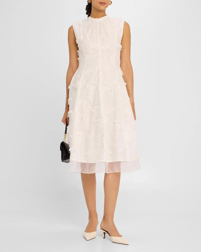 asos design organza embroidered cutwork dress Resort 2015 Alberta Ferretti Red Silk Organza & Embroidered Lace Open –  Shrimpton Couture main image 0