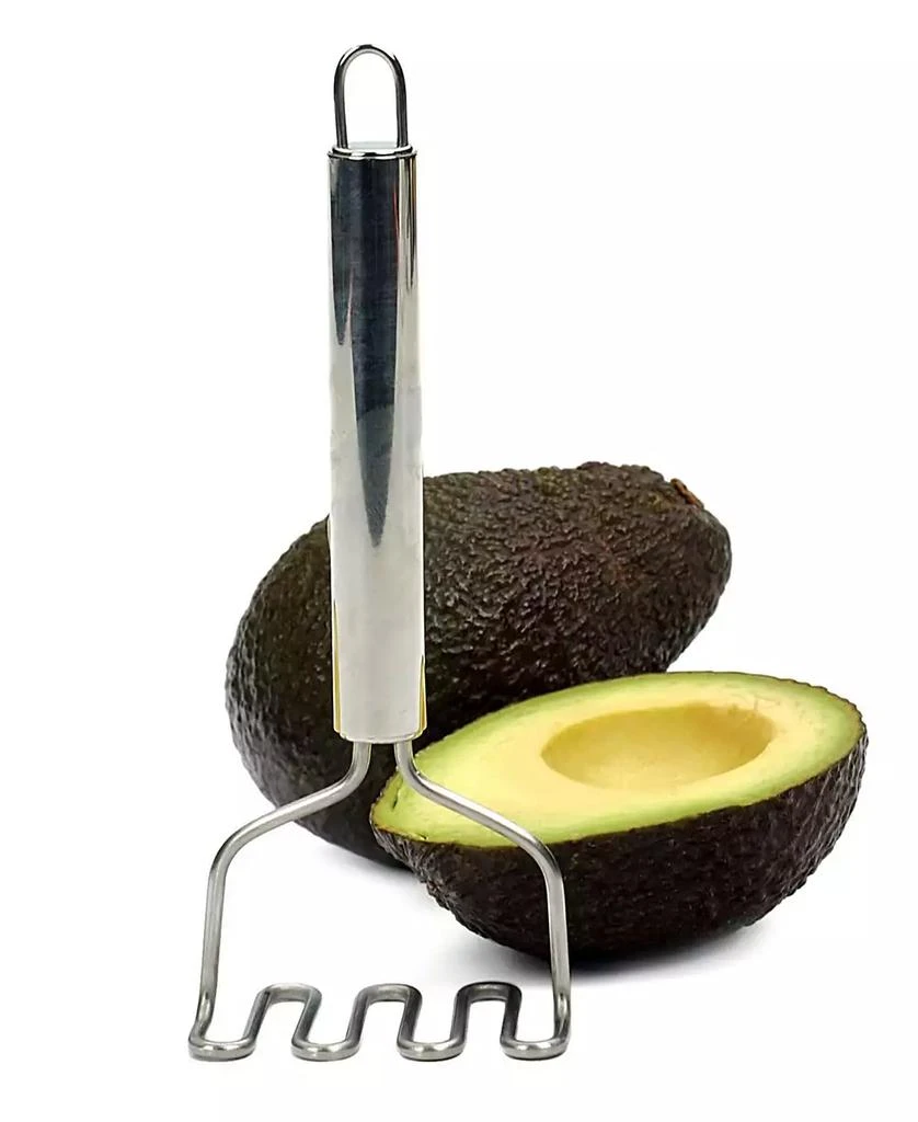 RSVP International Endurance 18/8 Stainless Steel 3x2x7" Avocado Masher 5