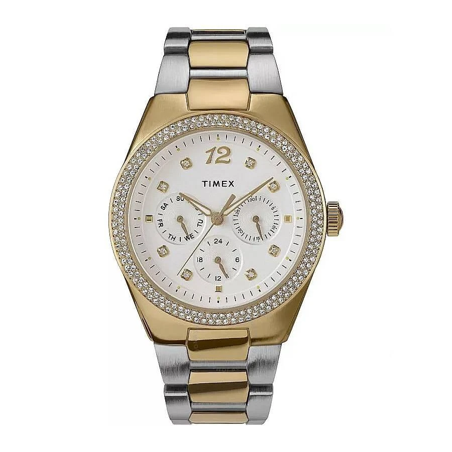 Trend Simone Quartz Crystal White Dial Ladies Watch  display picture 2