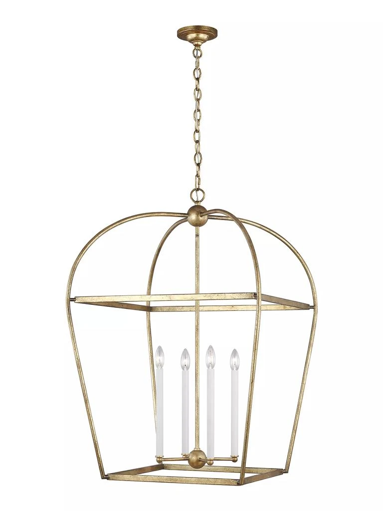Chapman & Myers Visual Comfort Studio Stonington Lantern Chandelier 1