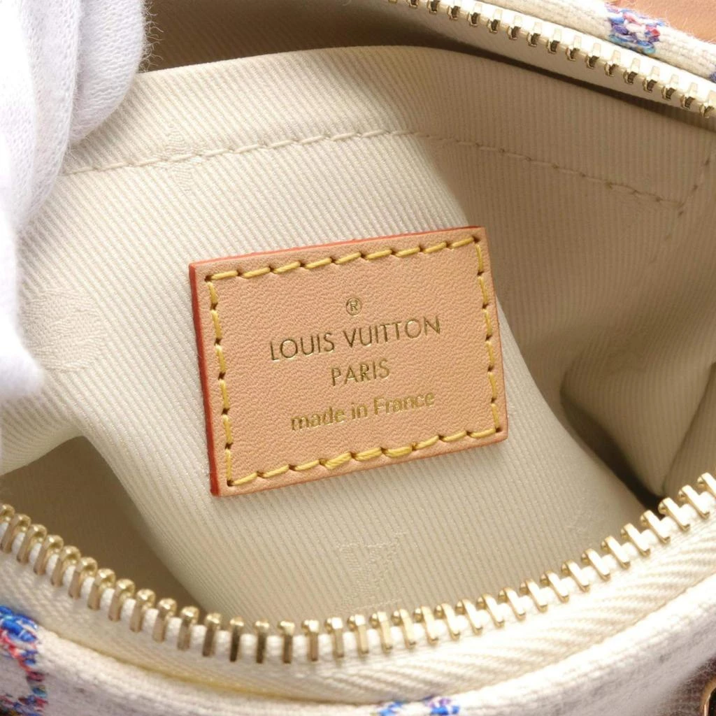 Louis Vuitton Louis Vuitton White Multicolor Leather Speedy Bandouliere 20 Monogram Jacquard Handbag 4