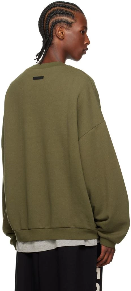 Essentials Khaki Crewneck Sweatshirt 3