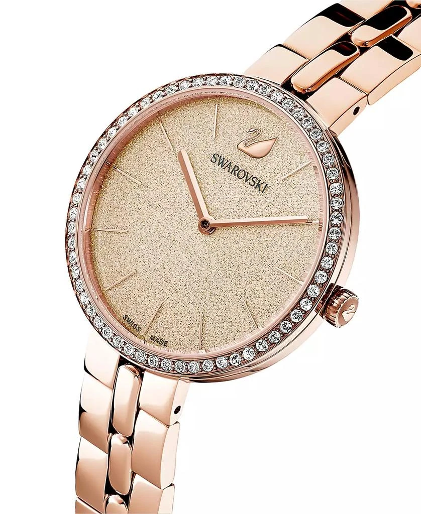 Swarovski Women's Swiss Cosmopolitian Rose Gold-Tone Stainless Steel PVD Bracelet Watch 35mm 5