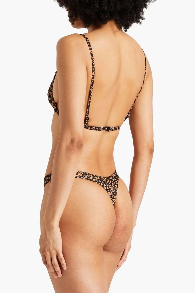 Matteau Petite Triangle floral-print bikini top 3