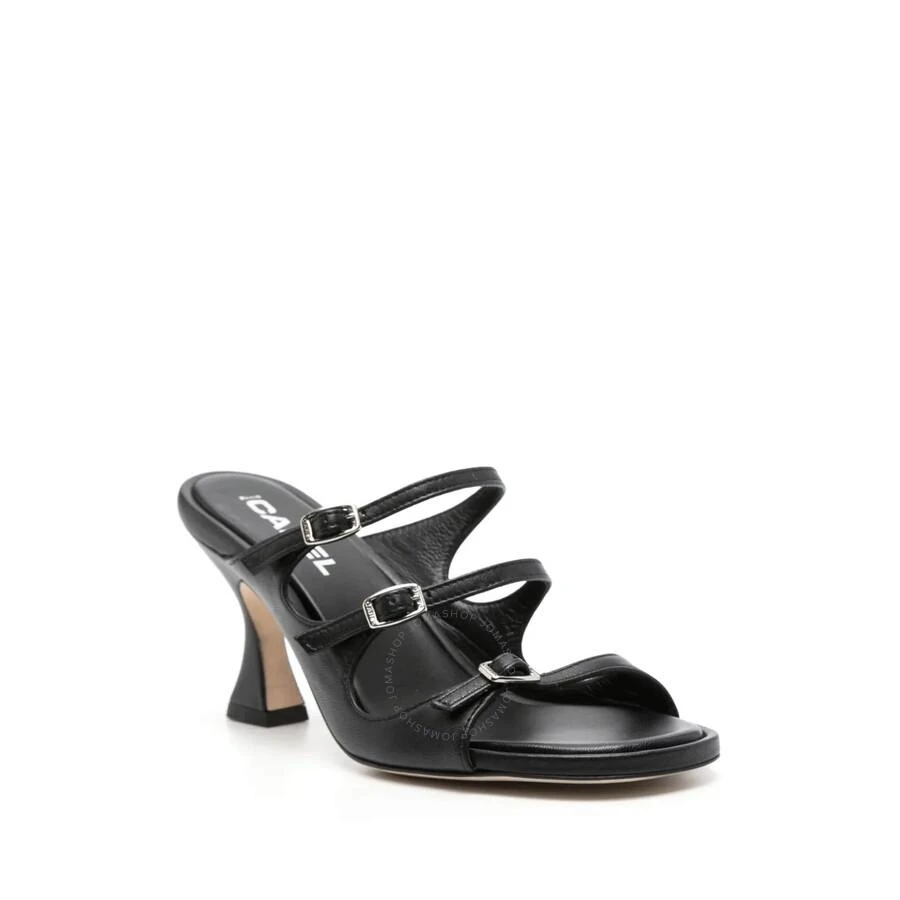 Carel Kitty 3-Strap Leather Mules 2