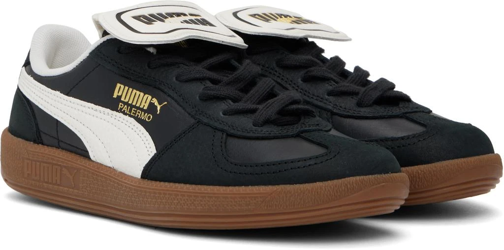 Puma Black & White Palermo Premium Sneakers 4