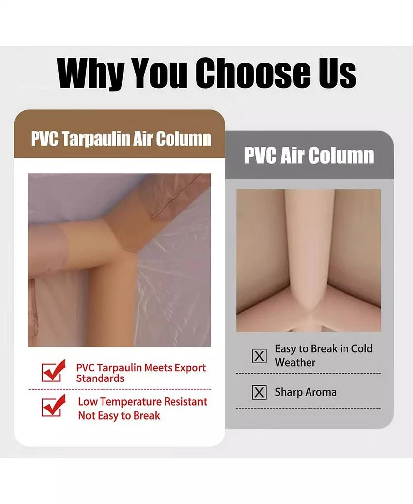 Streamdale Furniture Inflatable Glamping Tent - 4-6 Person, Waterproof 7