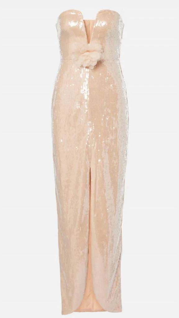 sachin and babi light blue dress 18. Champagne Silk Taffeta Wedding Gown main image 0