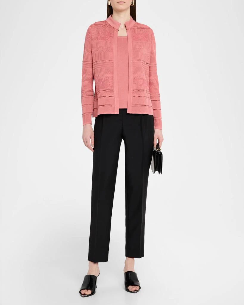 Misook Heritage Multi-Stitch Tonal Knit Jacket 2