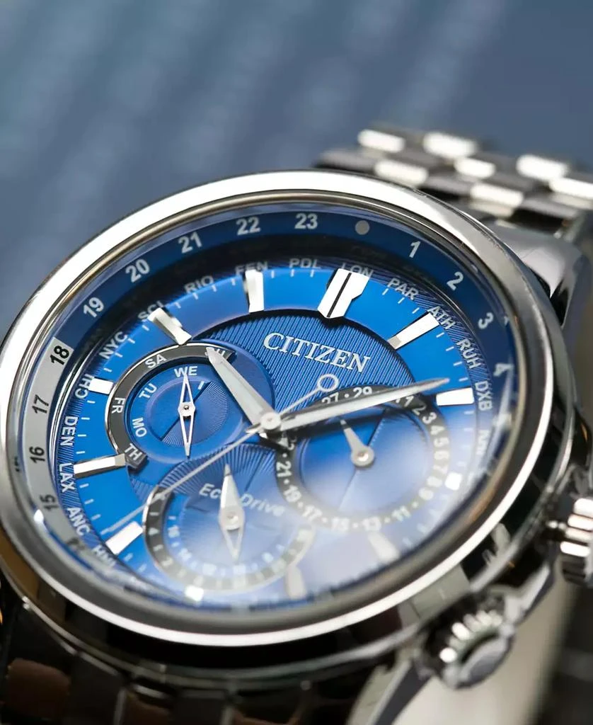 Citizen Men's Eco-Drive Calendrier Stainless Steel Bracelet Watch 44mm BU2021-51L 3