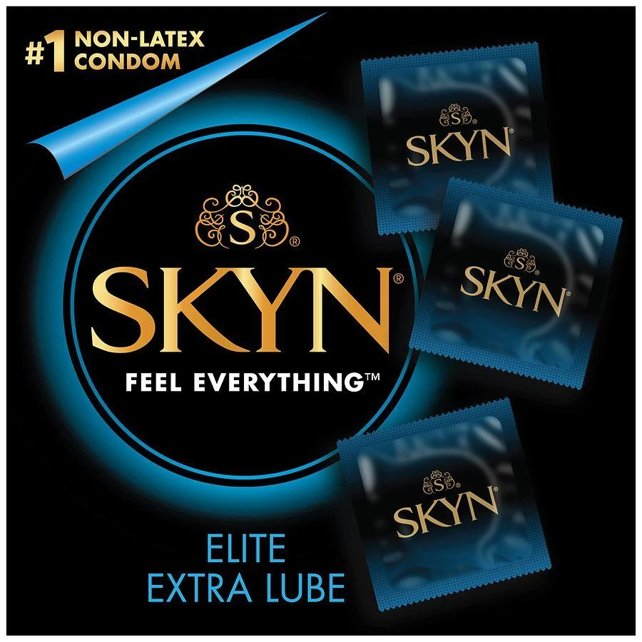 SKYN Elite Extra Lube Non-Latex Condoms 5