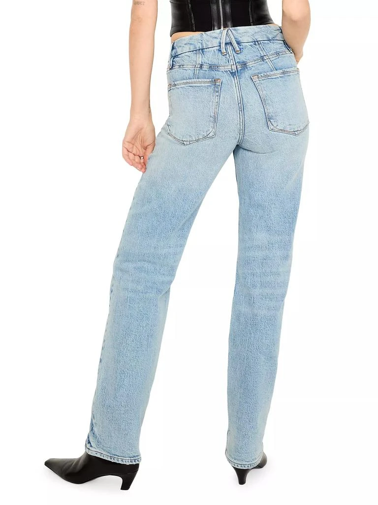 Good American Good Icon Straight Jeans 3