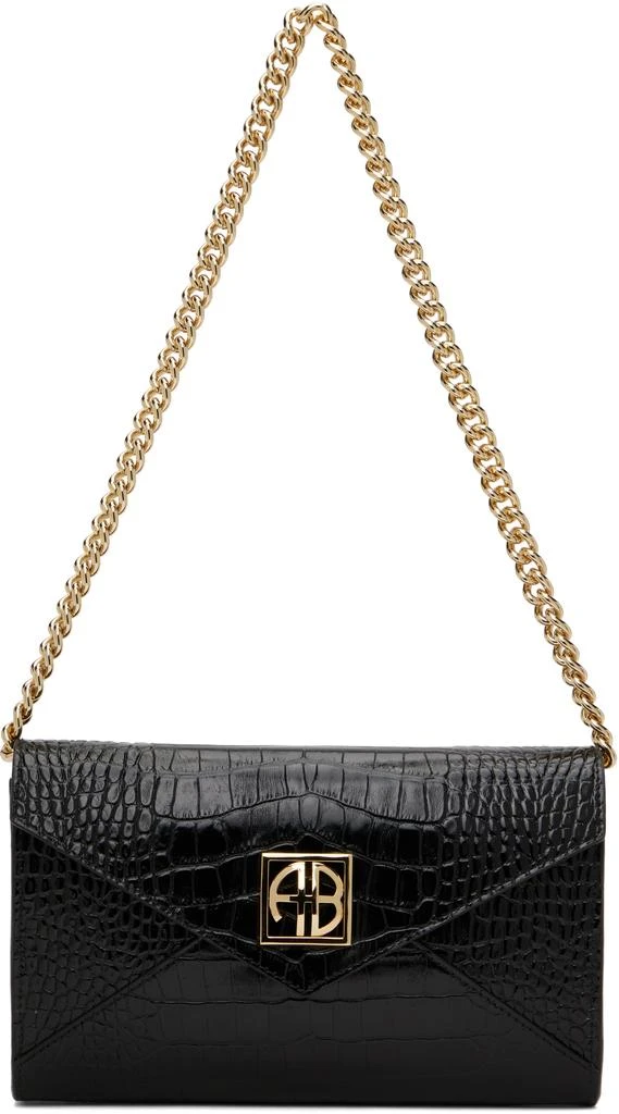 ANINE BING Black Small Elly Clutch Bag 1
