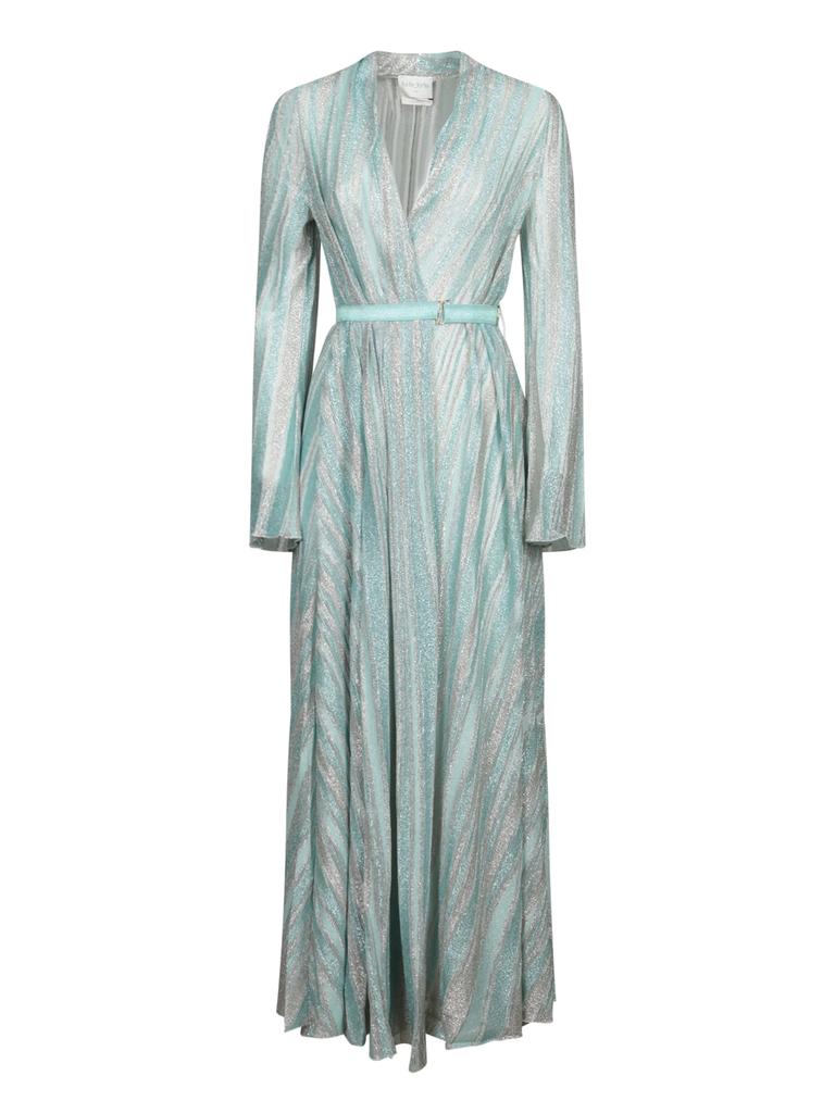 ワンピース forte forte lurex jersey jacquard belted crossed dress FORTE_FORTE Lurex Jersey Jacquard Belted Crossed Dress