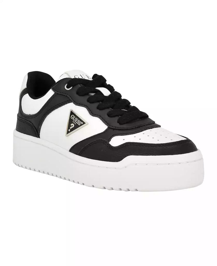 GUESS Women's Miram Lace-Up Platform Court Sneakers