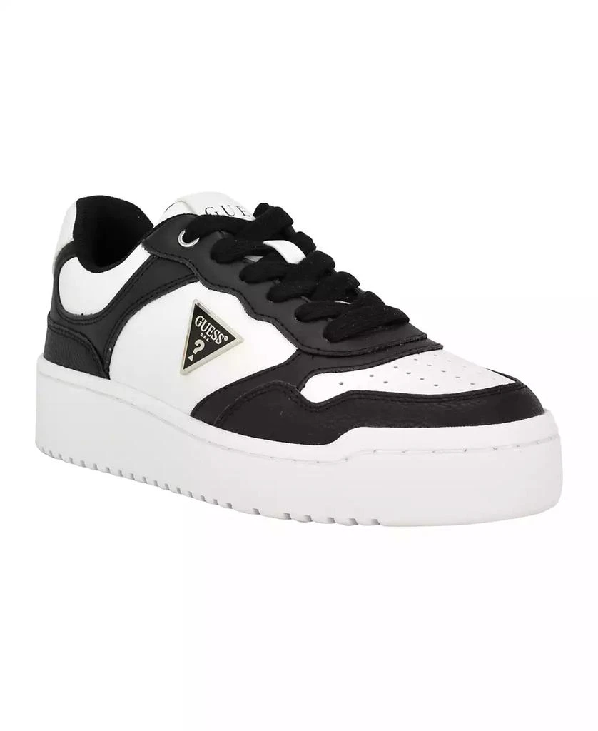 GUESS Women's Miram Lace-Up Platform Court Sneakers 1
