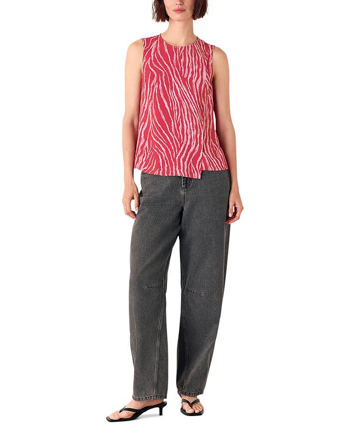 Whistles Zebra Layered Tank Top