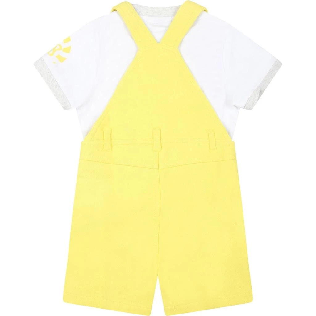 Hugo Boss Yellow Suit For Baby Boy With Logo 2
