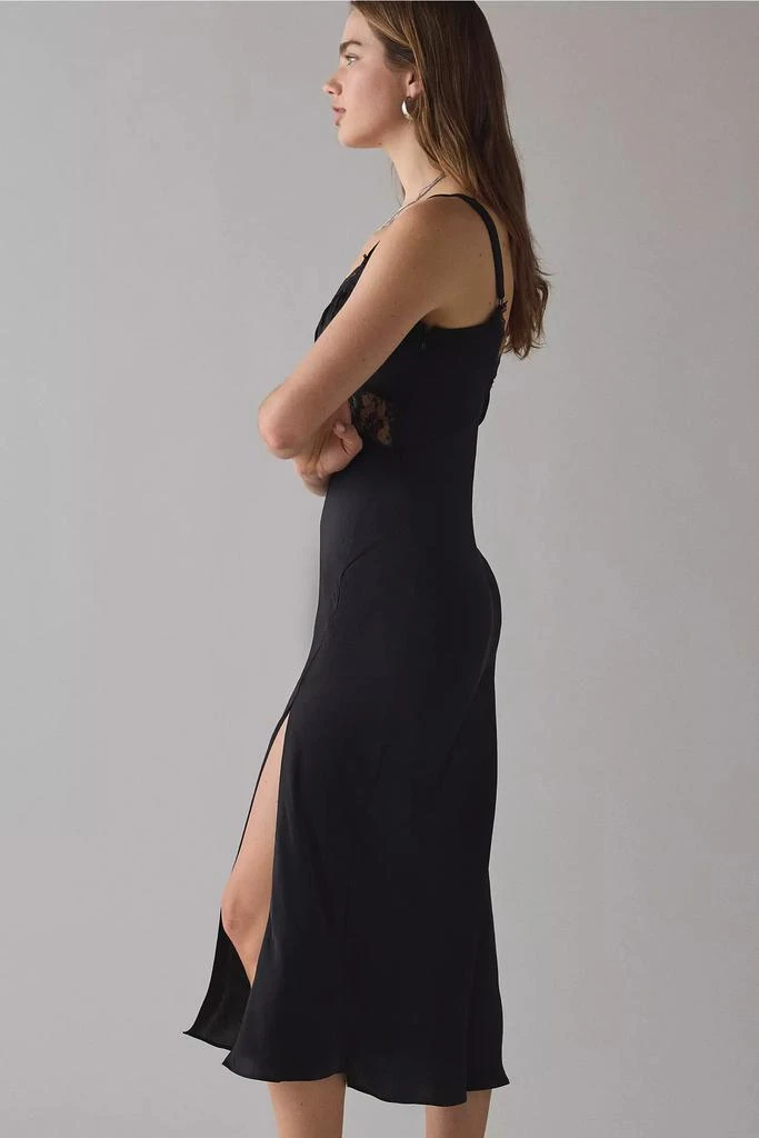 Kimchi Blue Kimchi Blue Liz Lace Trim Satin Slip Midi Dress 3