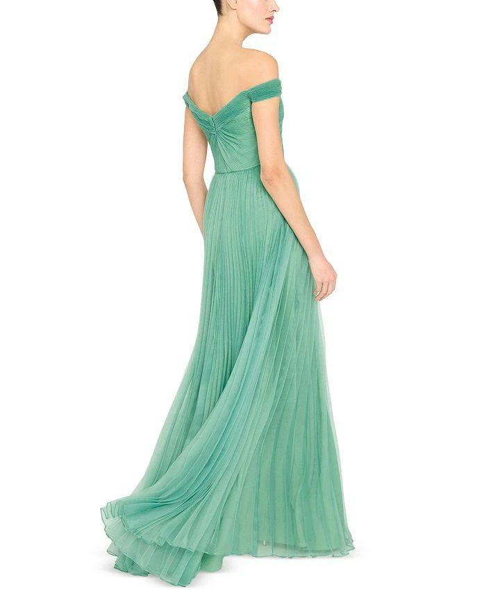 Theia Lisbeth Pleated Gown 2