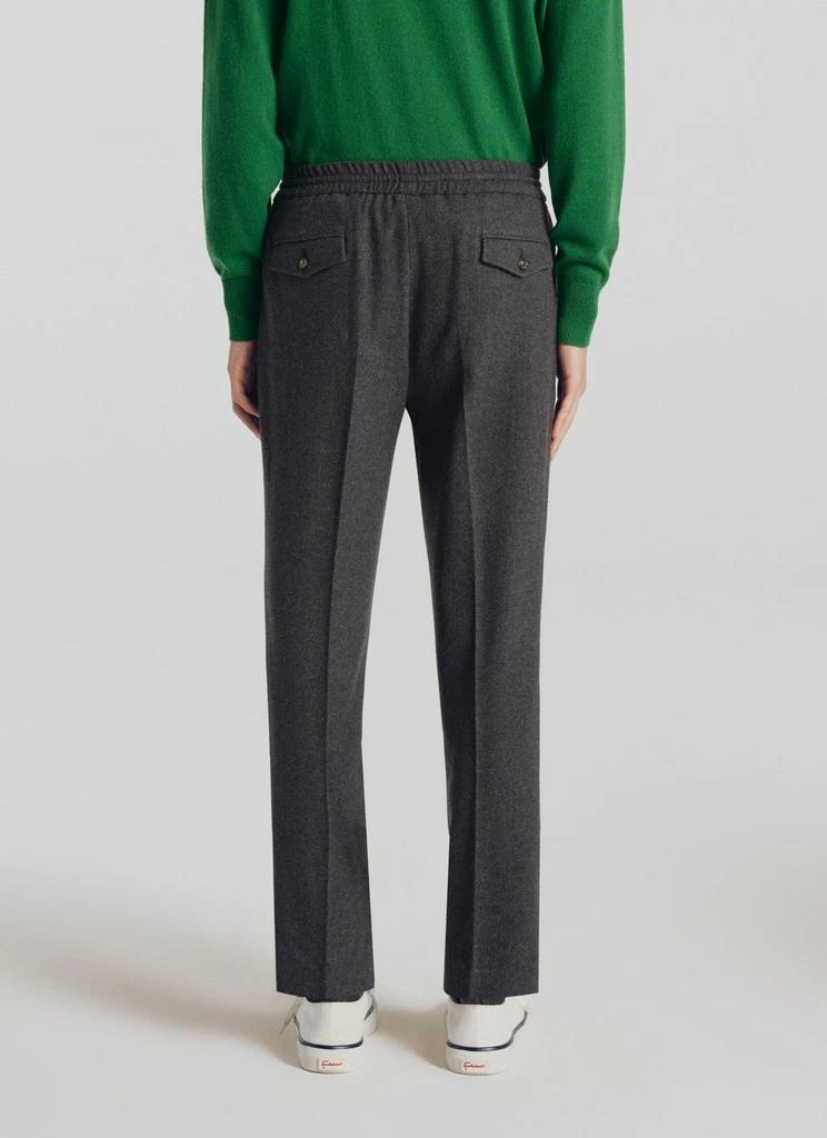 预计3周后发货 Fursac Fursac - Pantalon En Jersey De Laine - Acier 4