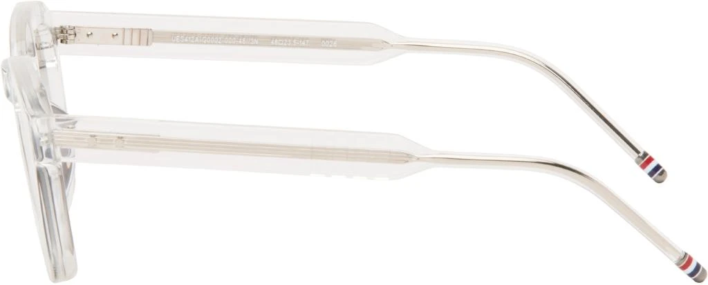 Thom Browne Transparent Acetate Rectangular Sunglasses 3