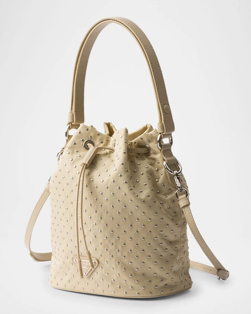 Prada Re-Nylon Studded Mini Bucket Bag 2