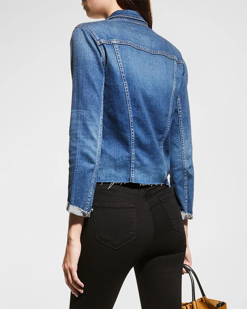 L'Agence Janelle Slim Raw-Edge Jacket 3