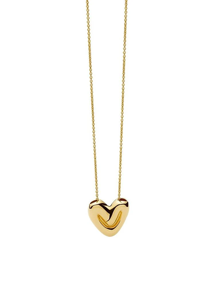 Missoma 18K-Gold-Plated Puffy Heart Pendant Necklace 4