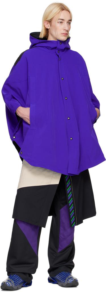 Shop NOVALIS Blue Heveanoid Cape Reversible Jacket on Sale at