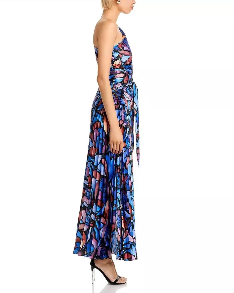 Milly Estelle Printed Evening Dress In Dream Rose 4
