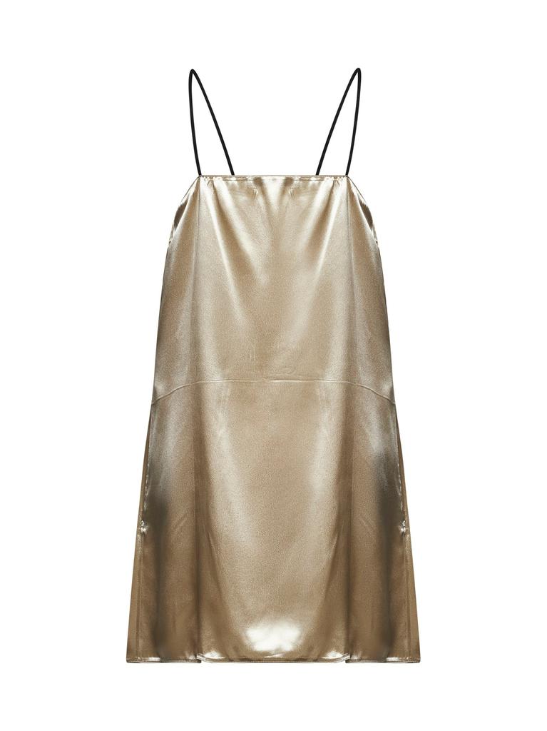 PRADA ABBIGLIAMENTO PRADA ABBIGLIAMENTO | Beige satin mini slip dress | Women | 42