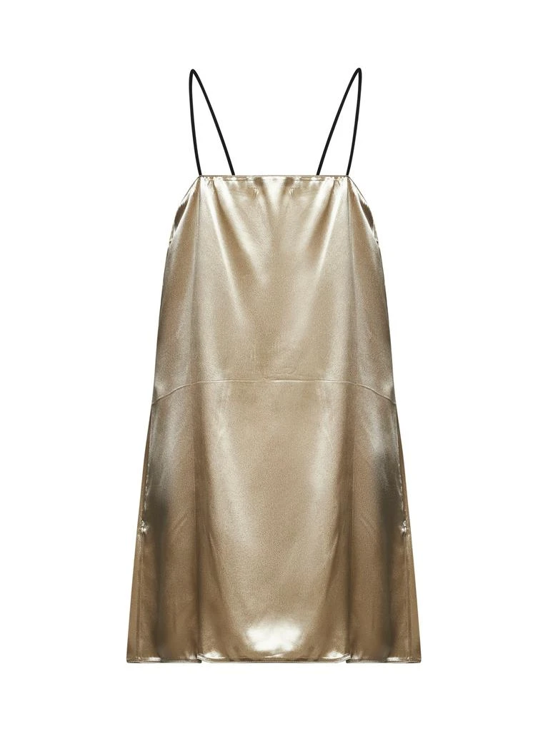 PRADA ABBIGLIAMENTO PRADA ABBIGLIAMENTO | Beige satin mini slip dress | Women | 42 2