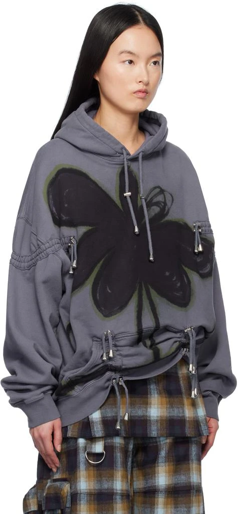 Collina Strada Purple Rhinestone Burst Hoodie 2